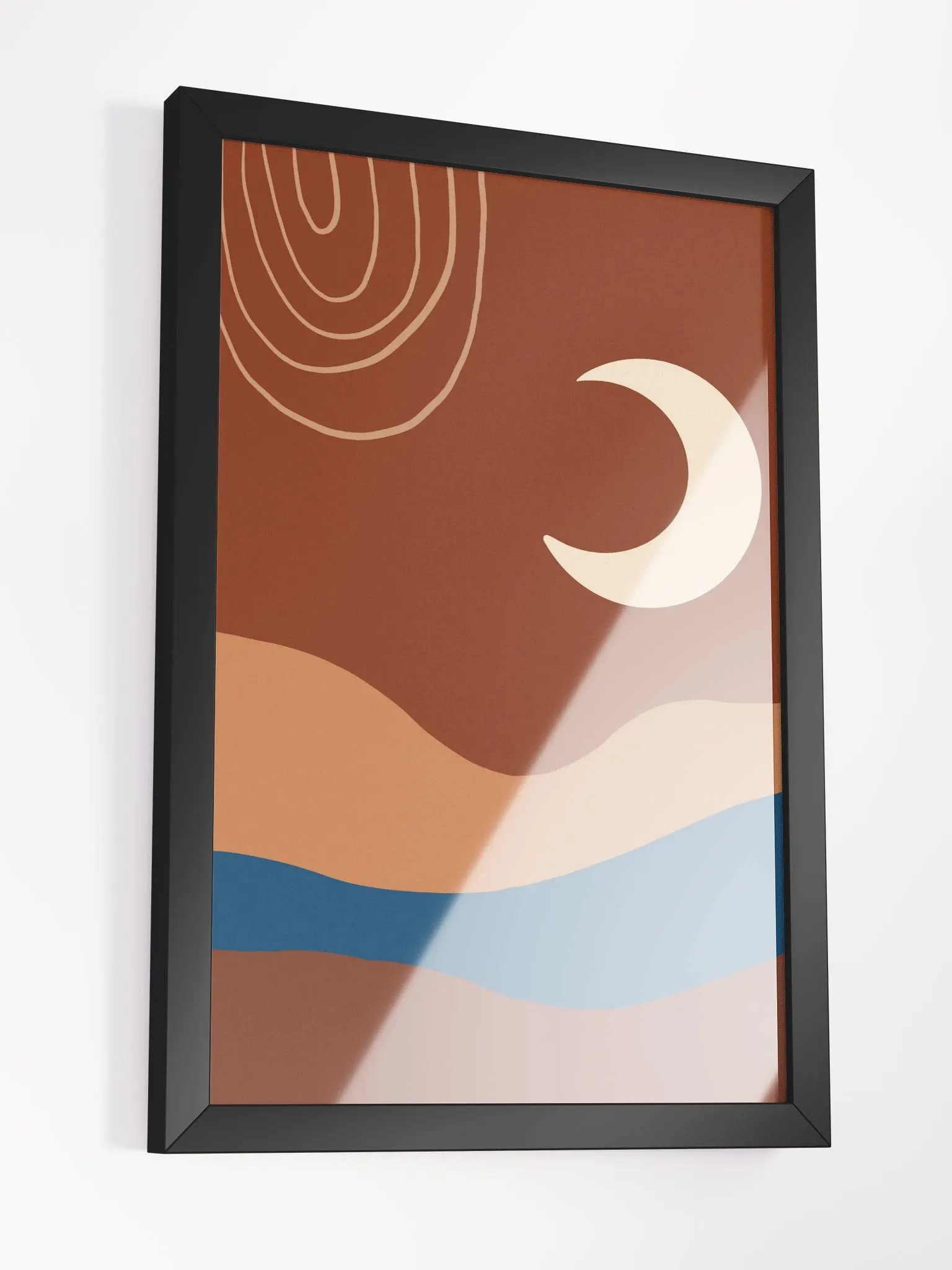 Celestial Crescents Framed Art Print product image (18)