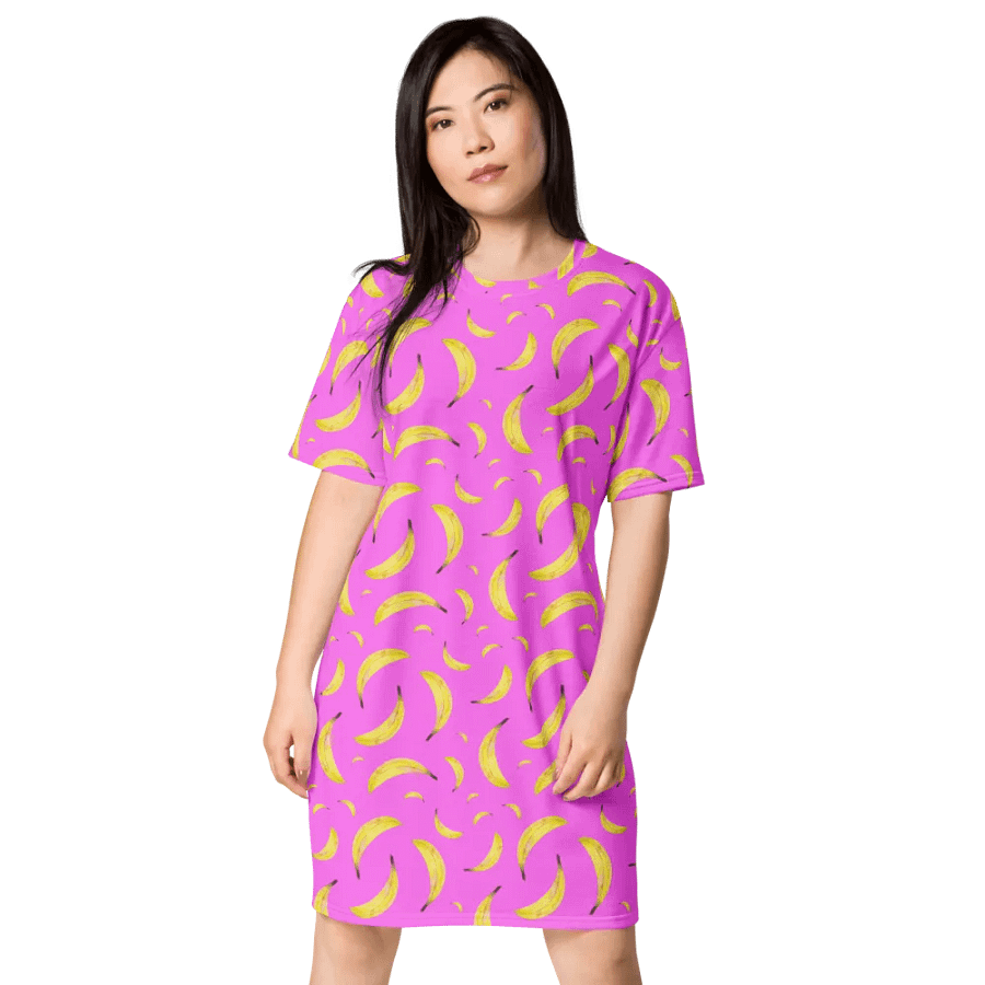 Bananapalooza t-shirt dress product image (3)