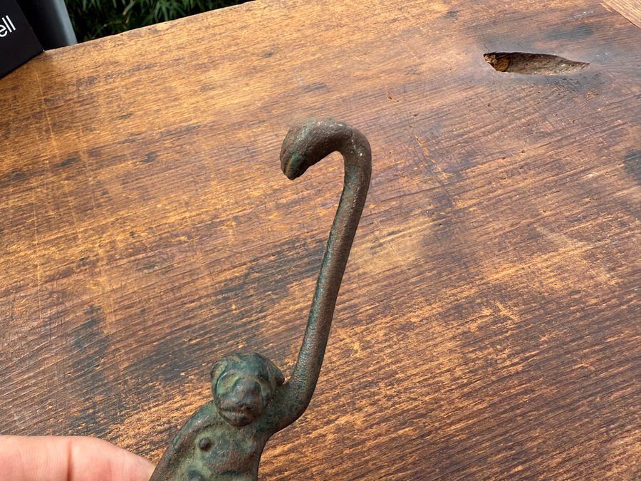 🎎 Japanese Wrought Iron Monkey Hook – Mid-Showa Era – Japan Antique Roadshow product image (4)