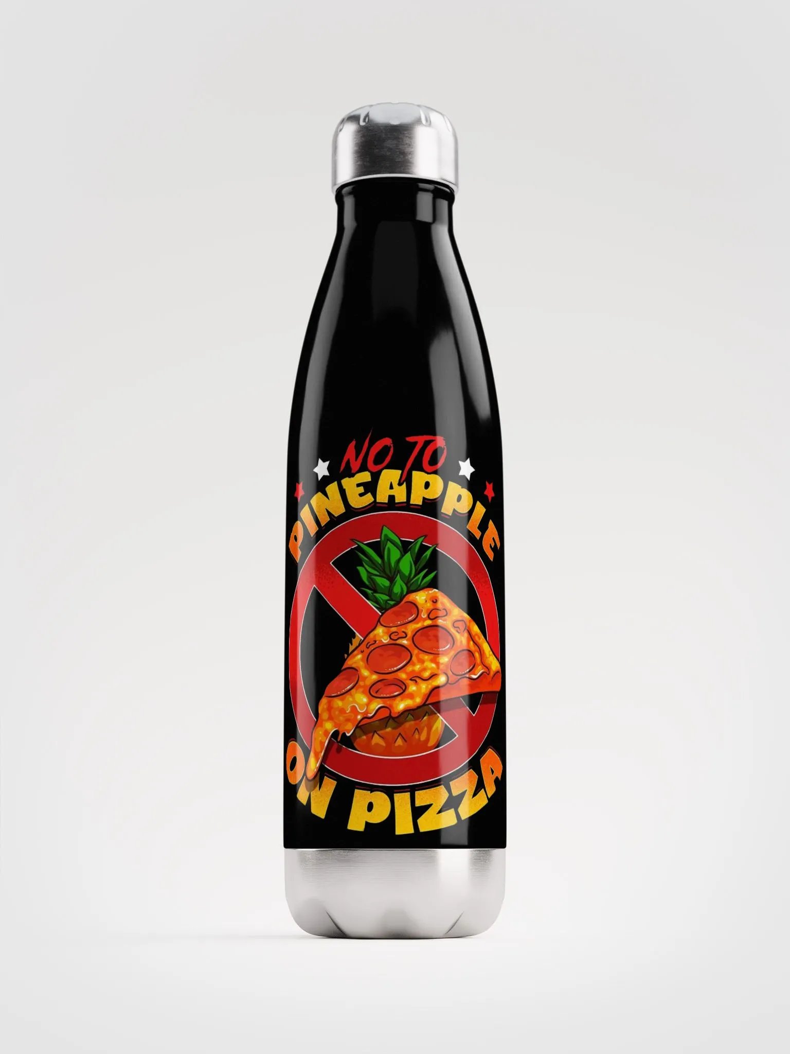 Pineapple Pizza Stainless Steel Water Bottle product image (1)