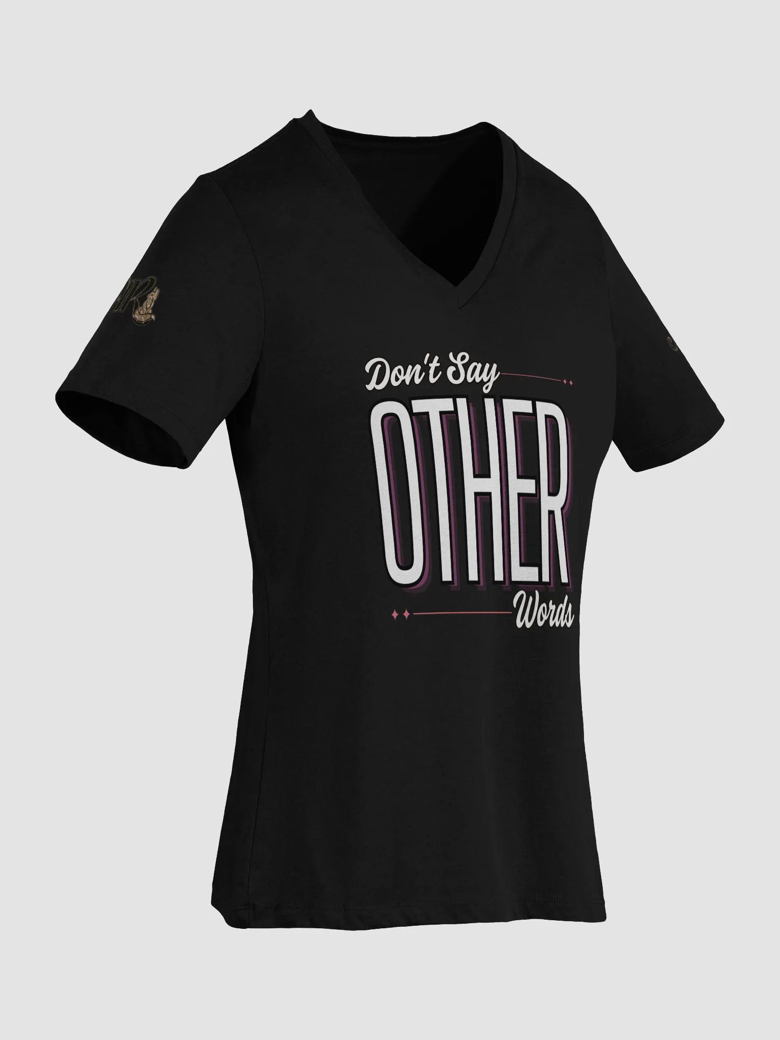 Don't Say Other Words Female V-Neck T-Shirt product image (2)
