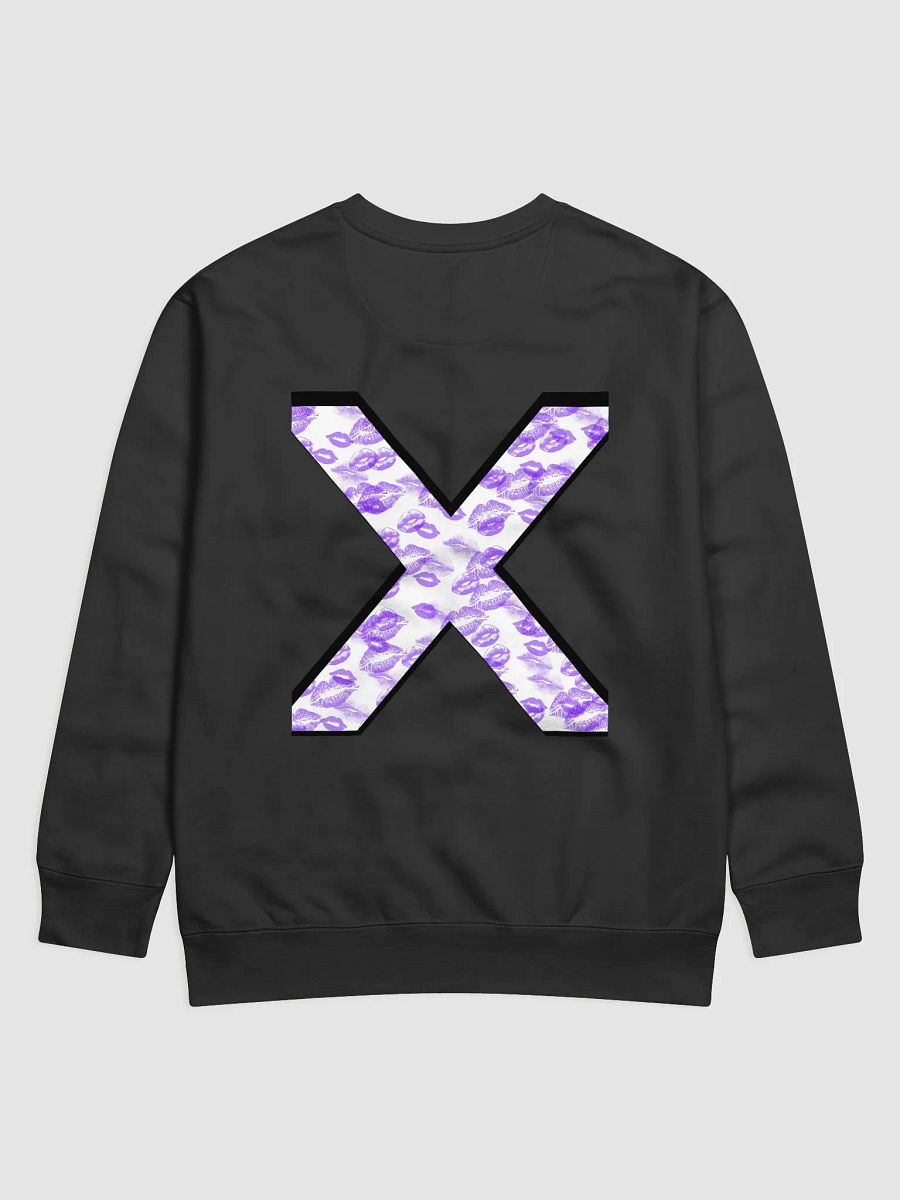 White X Purple Lipstick Kisses Crewneck product image (22)