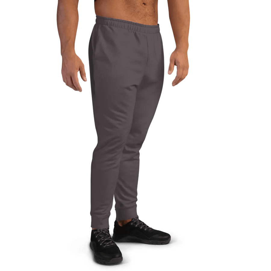 Plain Dark Brown True Summer Recycled Polyester Premium Men's Joggers by Treasure Pie product image (11)