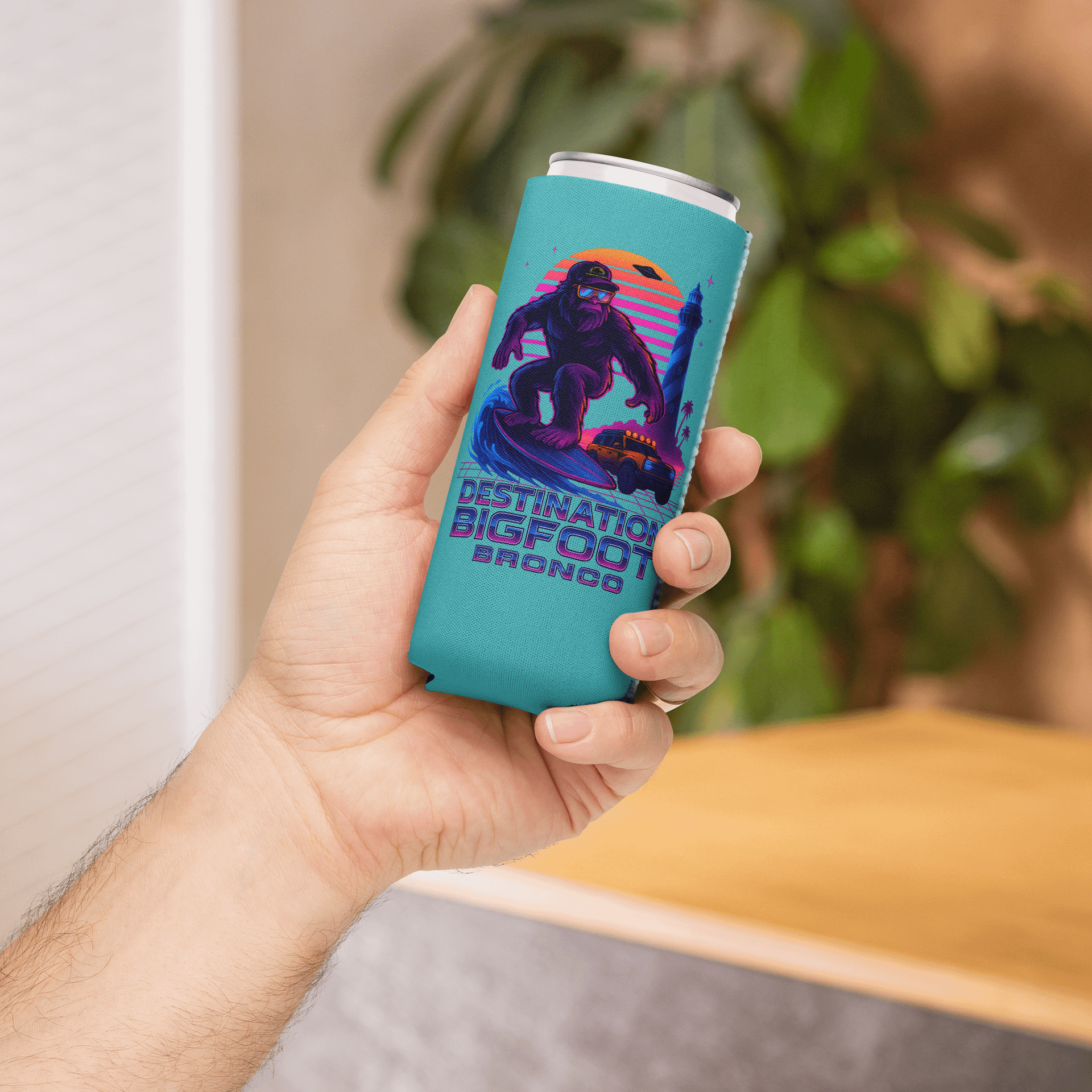 THE SYNTHWAVE SIPPER (TEAL) 12OZ REGULAR OR 12OZ SLIM COOZIE product image (13)