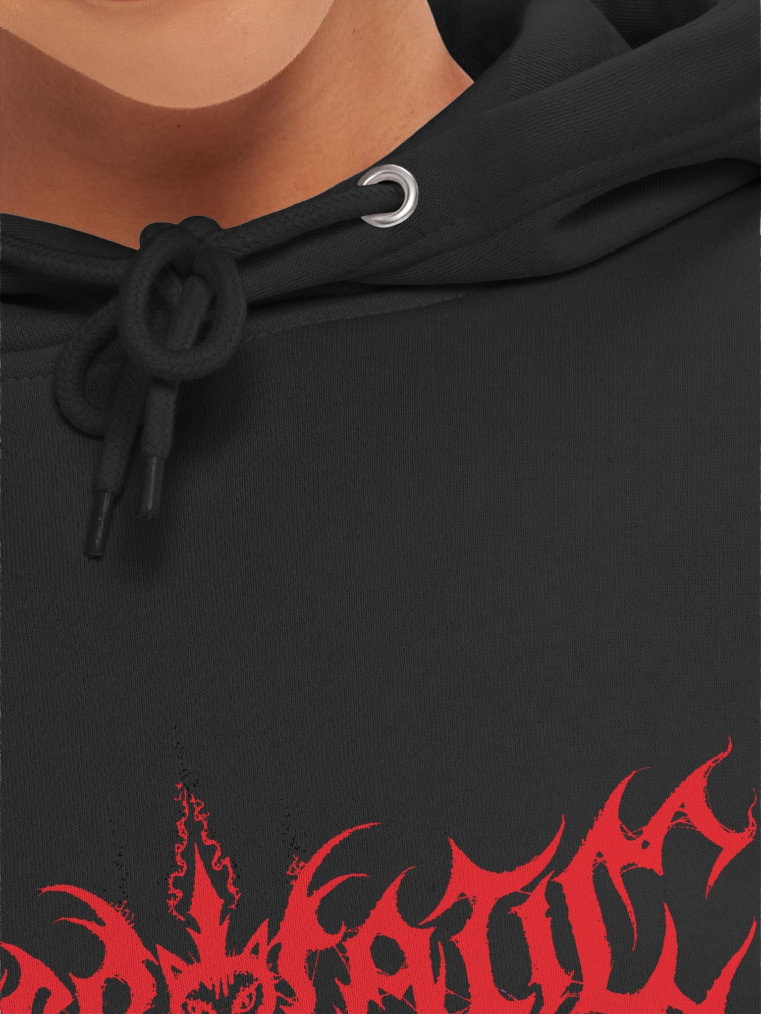 Red NecroCaticGames Logo Unisex Hoodie product image (7)