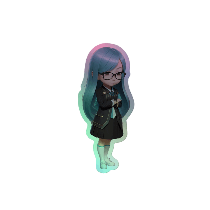 (AQUA CHIBI) K "HOLOGRAPHIC" STICKERS product image (2)
