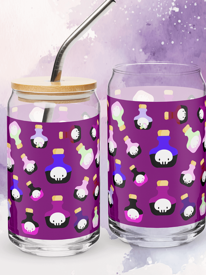 Cute Skull Potion Can-Shaped Glass product image (1)