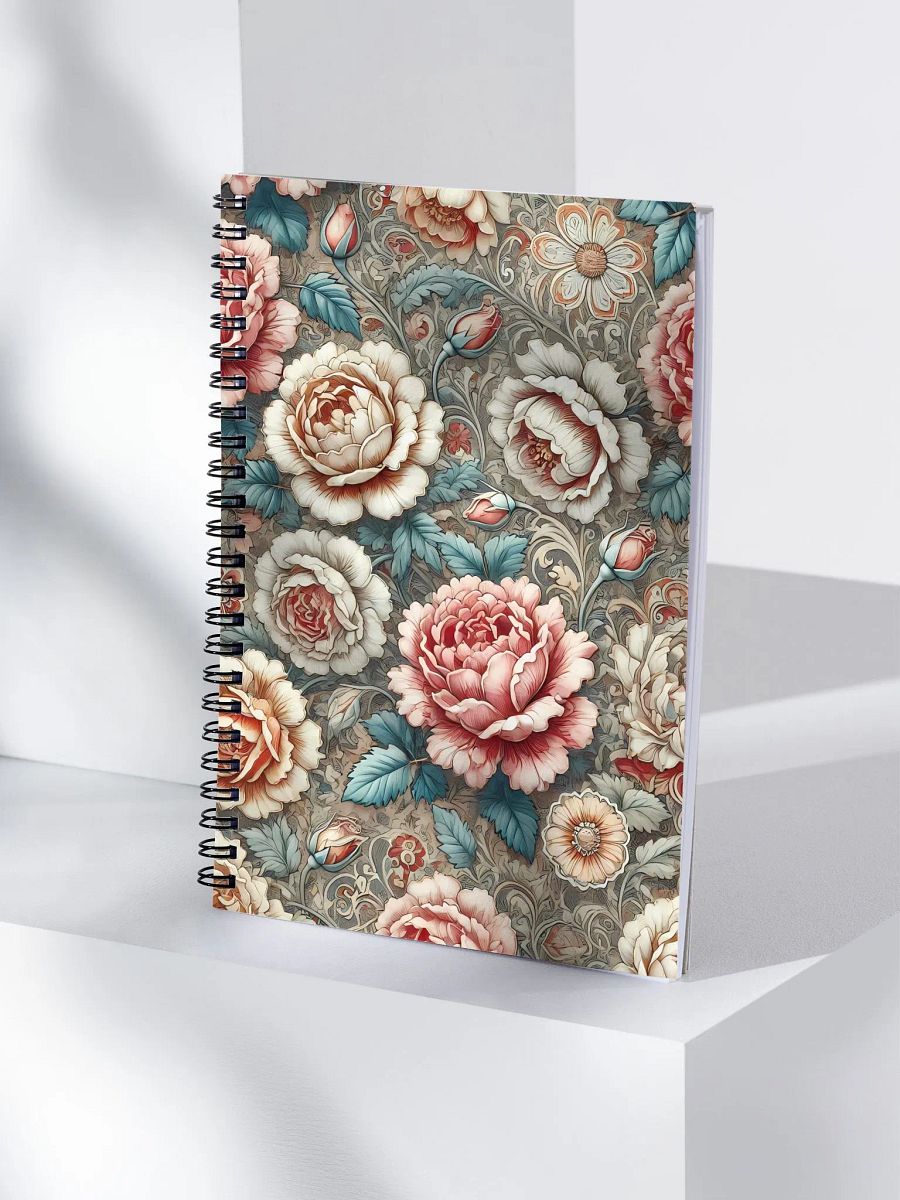 Royal Floral Spiral Notebook product image (4)