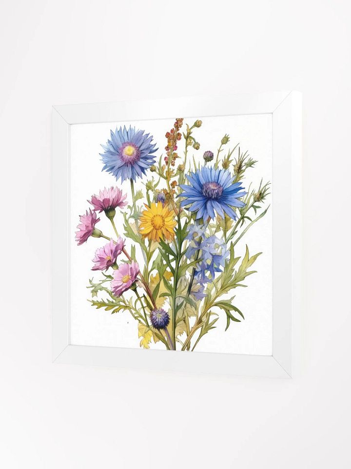 Bachelor Buttons Bouquet Watercolor Wall Art product image (22)