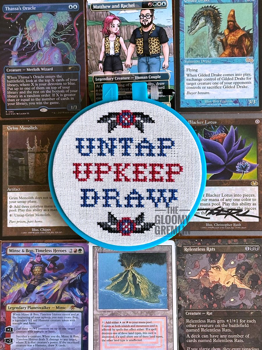 Untap Upkeep Draw - Cross Stitch Pattern product image (1)