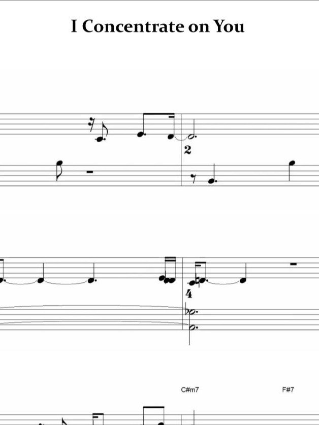 I Concentrate on You - Piano sheet music product image (1)