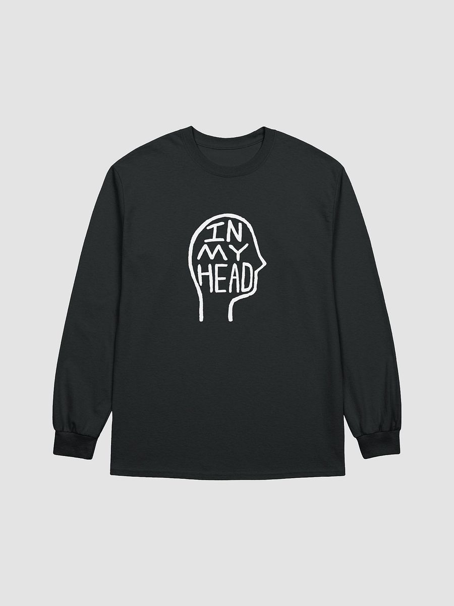 In My Head (white design) printed cotton long sleeve product image (2)