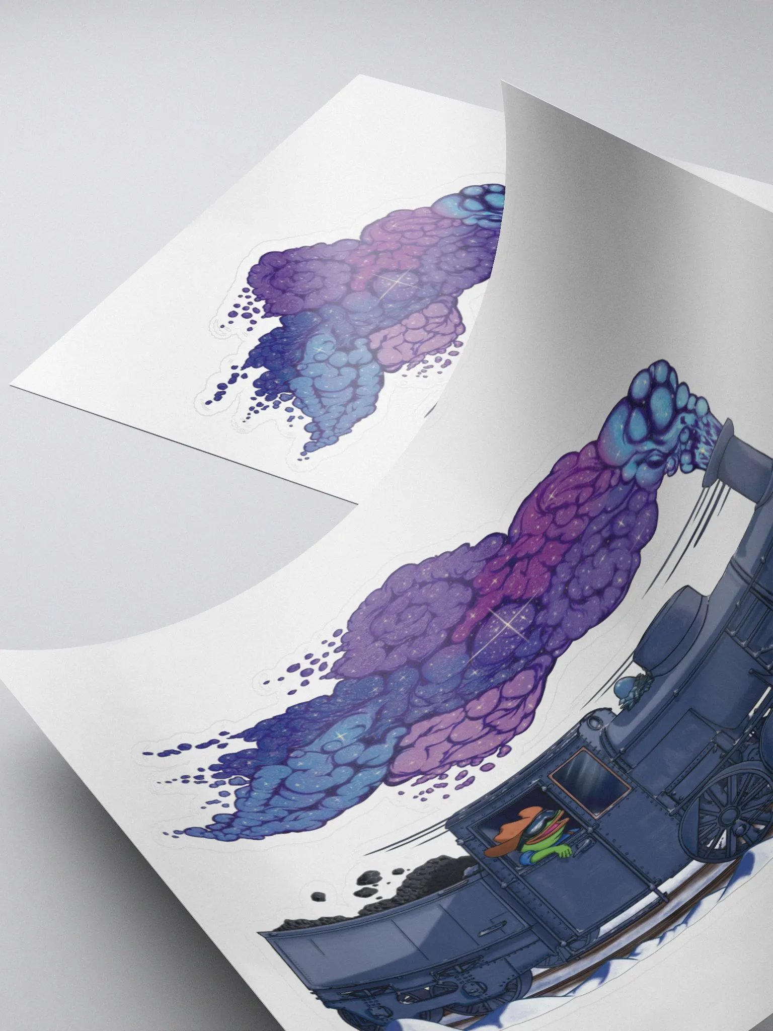 Snowy Train - Kiss Cut Sticker (EU/US) product image (4)