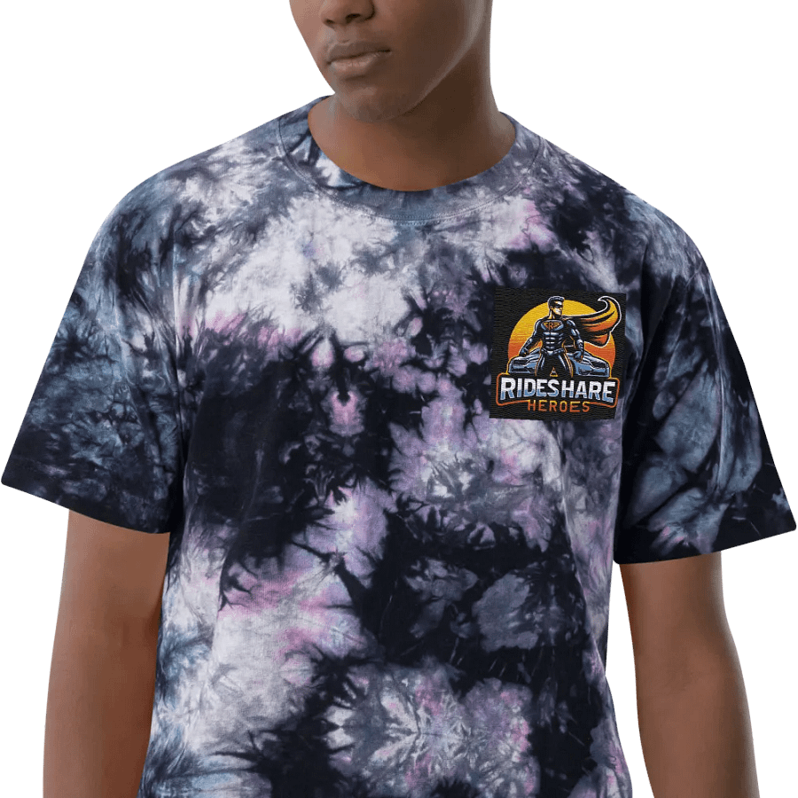tie dye ride share hero shirt. product image (4)