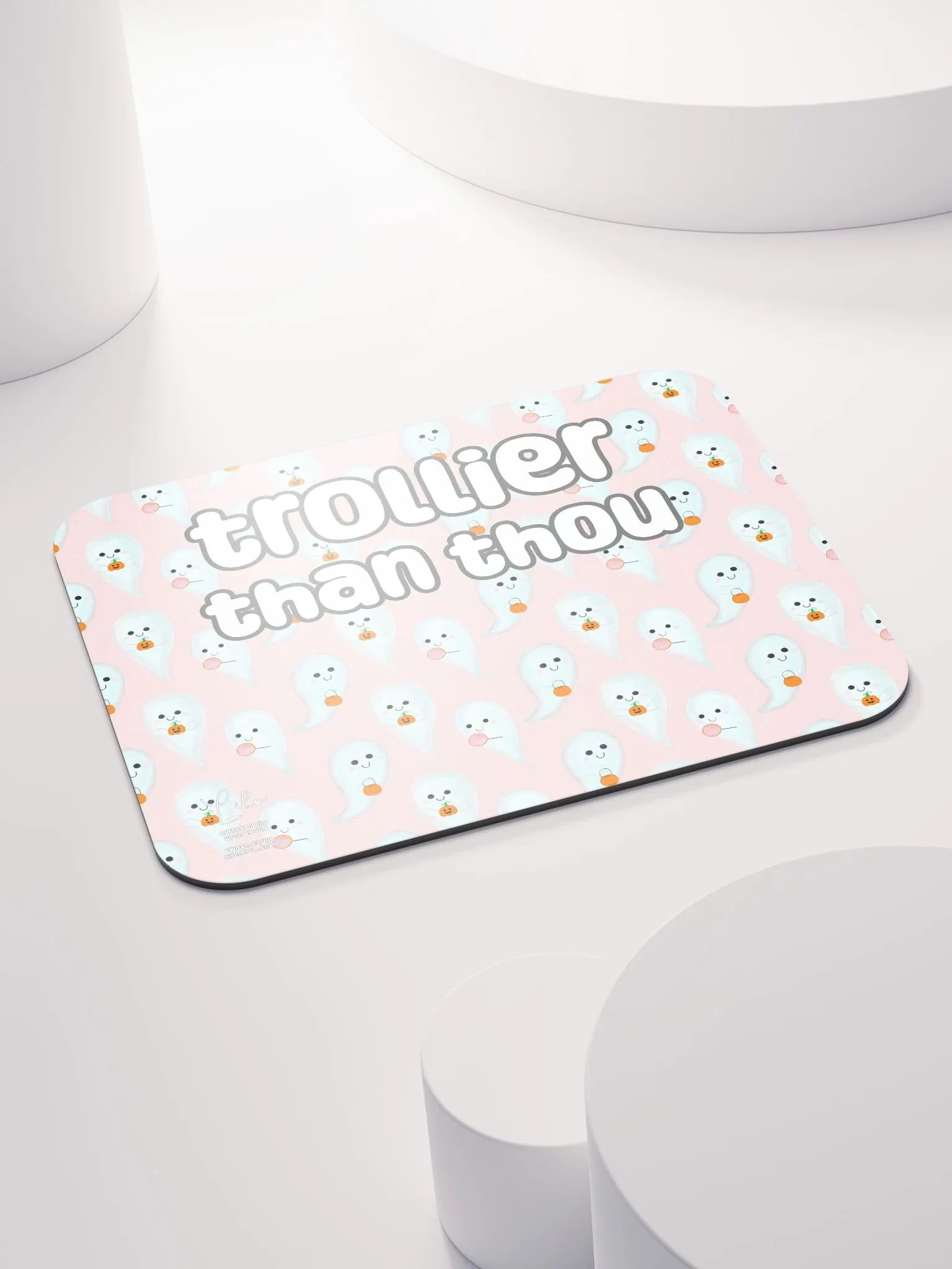 Trollier Than Thou Medium Mouse Mat - cute ghosts product image (4)