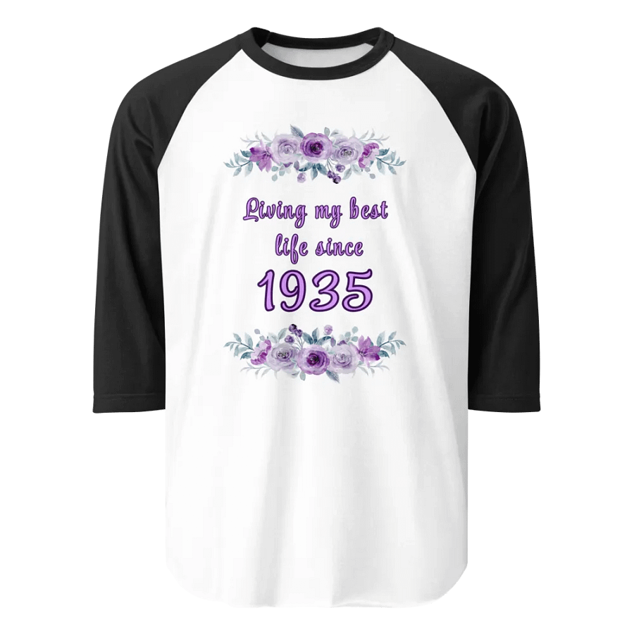 Floral Best Life since 1935 Raglan Tee product image (1)
