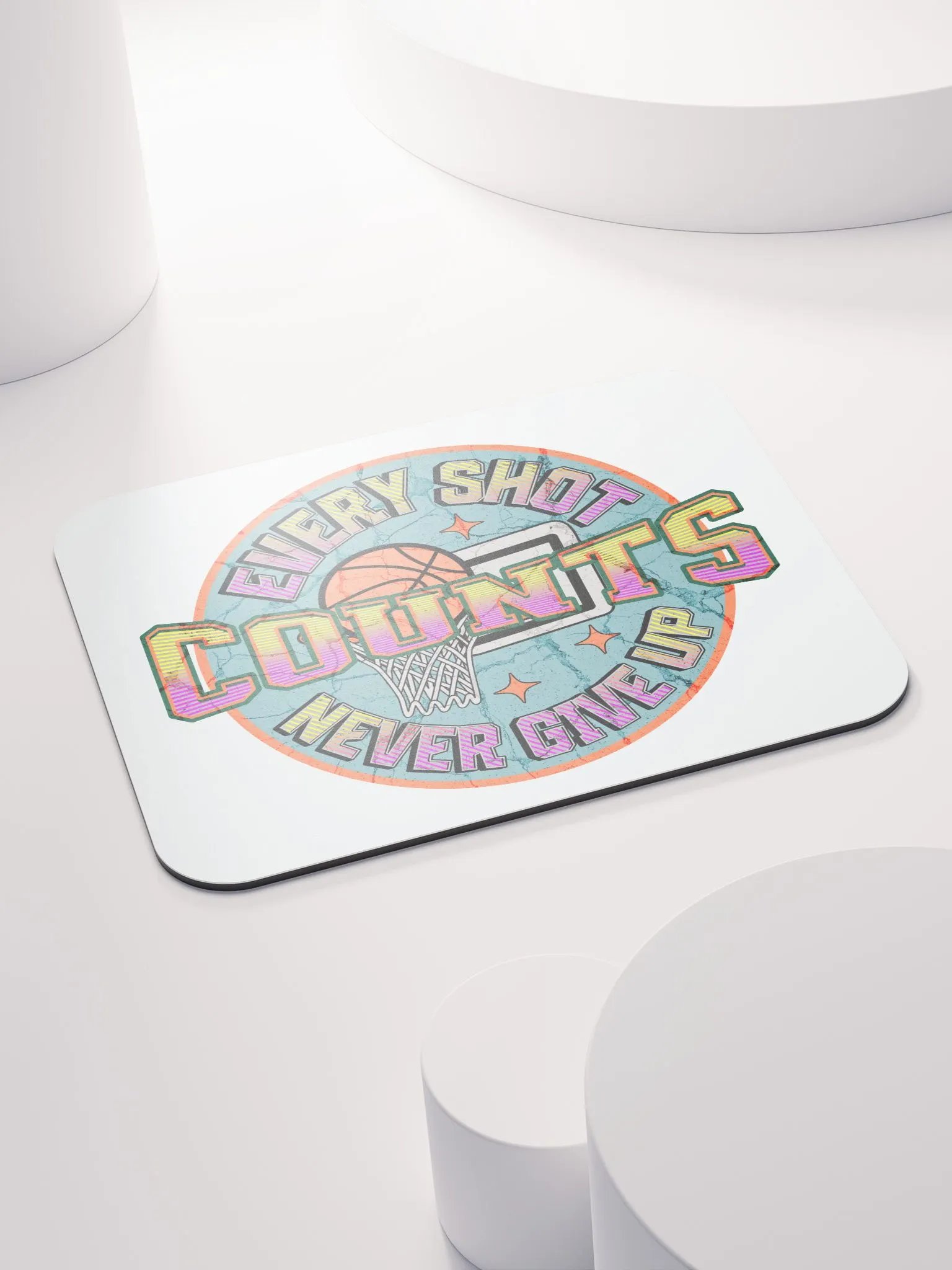 Every Shot Counts Basketball Hoops of Inspiration Mouse Pad product image (4)