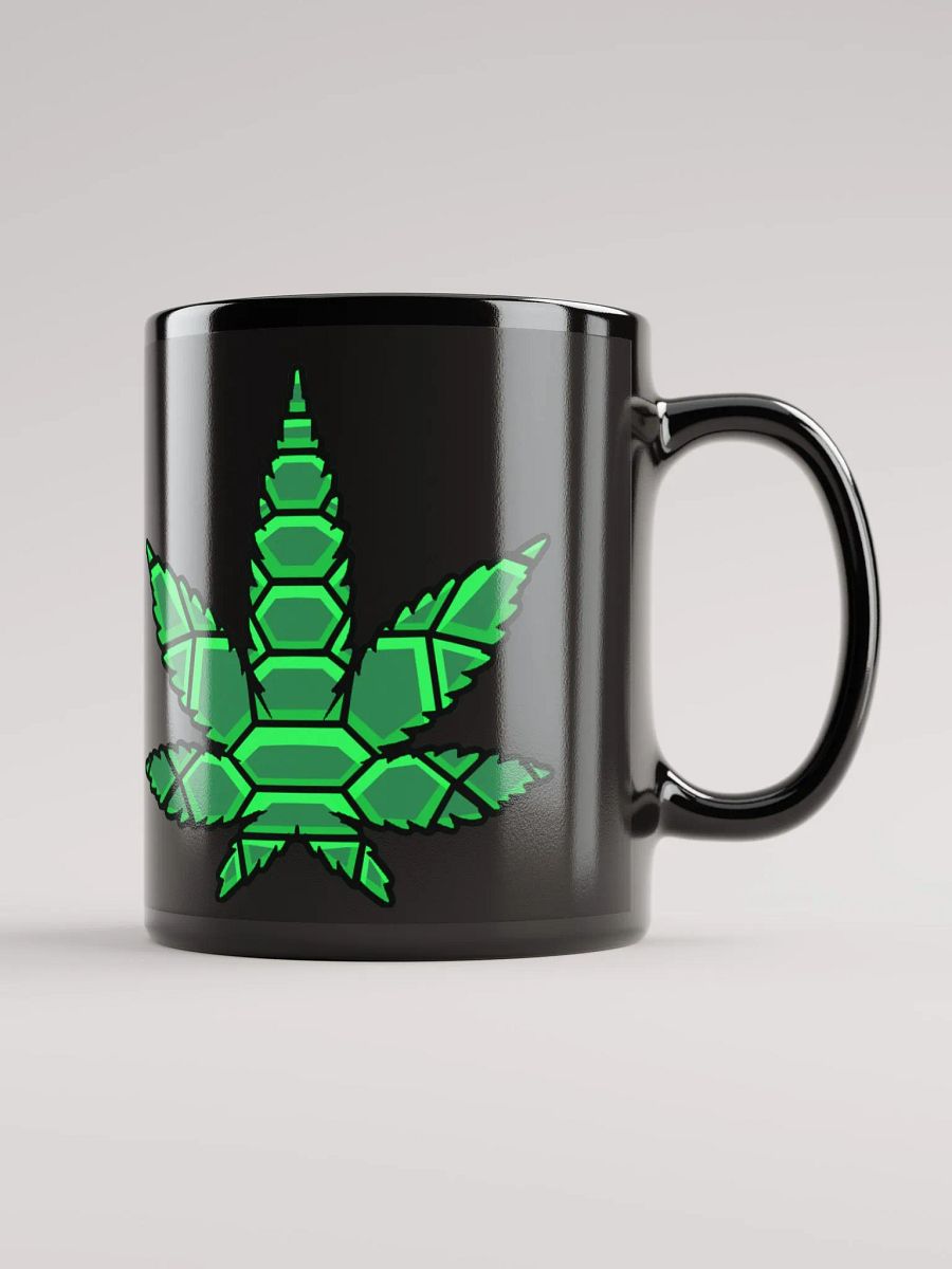 Leaf Black Glossy Mug product image (4)