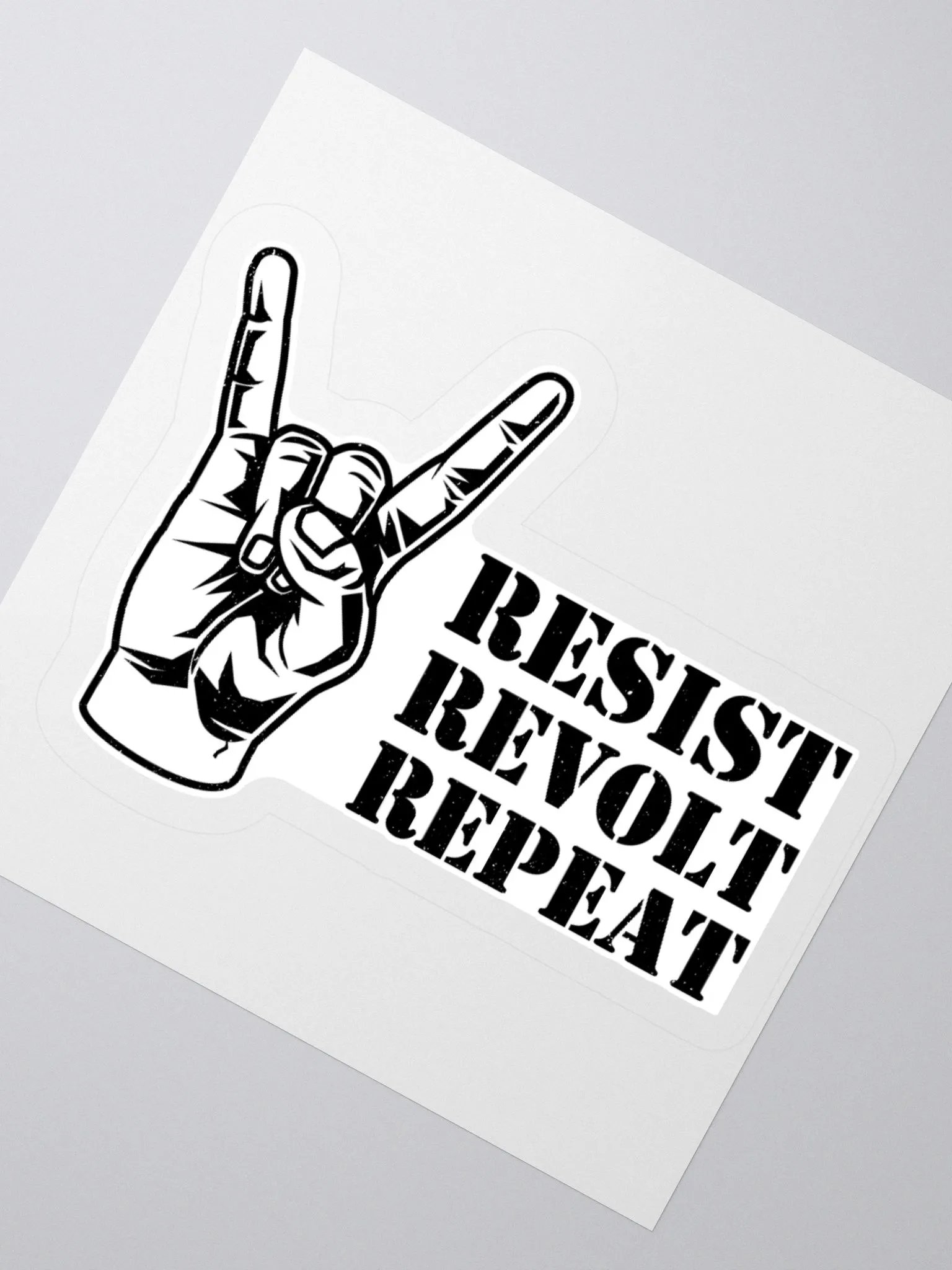 Rock On! Resist Revolt Repeat Sticker product image (6)