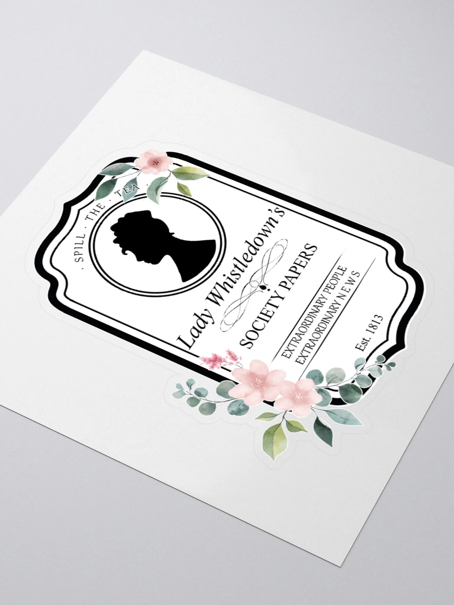 Lady Whistledown Vintage Crest Sticker | The Bridgerton product image (3)