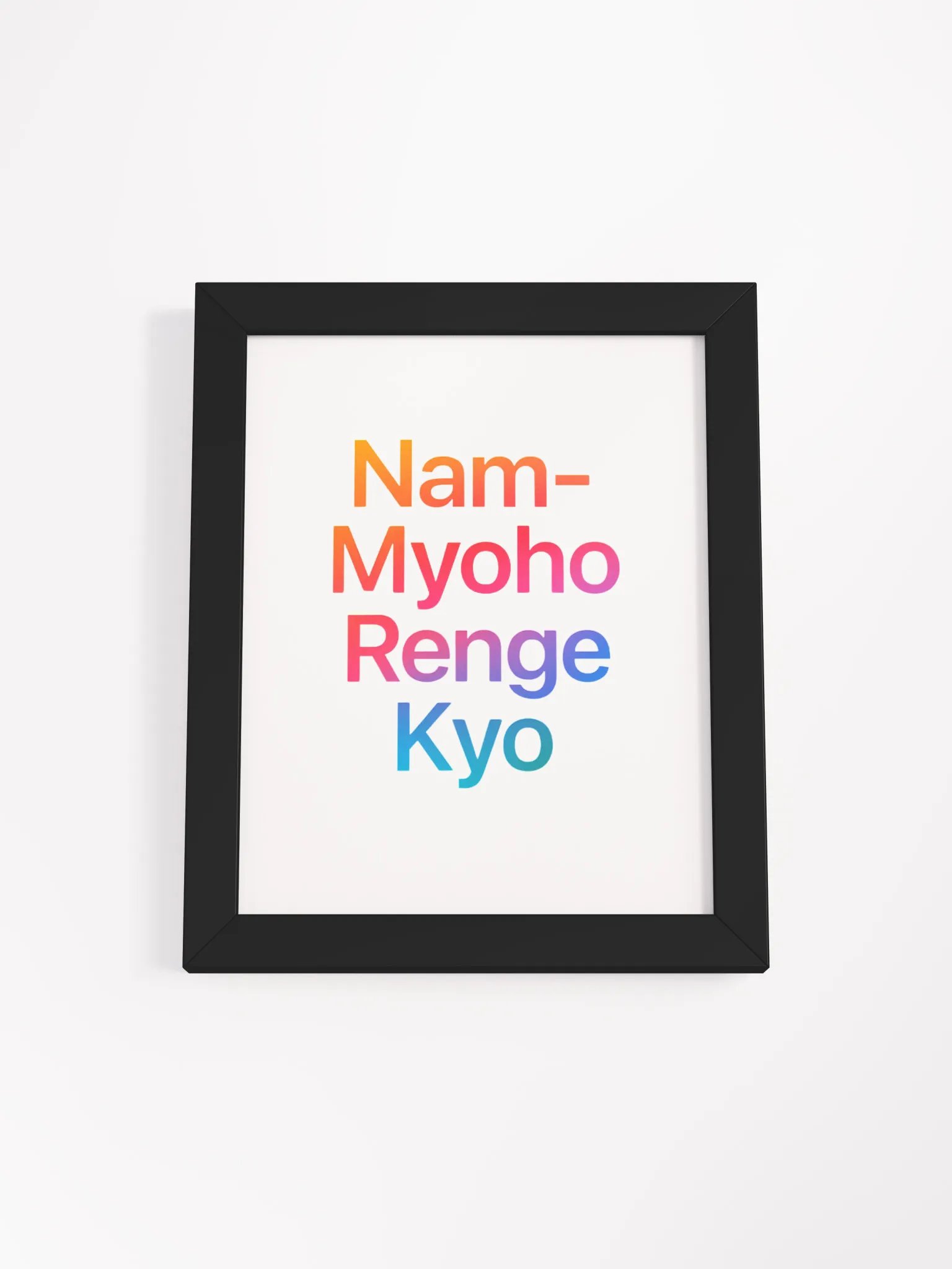 Nam-Myoho-Renge-Kyo Framed Wall Art product image (1)