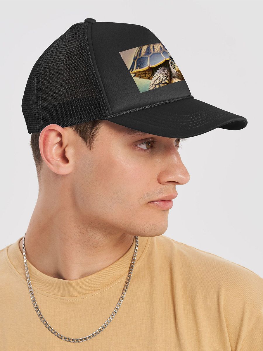 Wise Wanderer: Tortoise Trucker Hat for Slow & Steady Adventures product image (6)