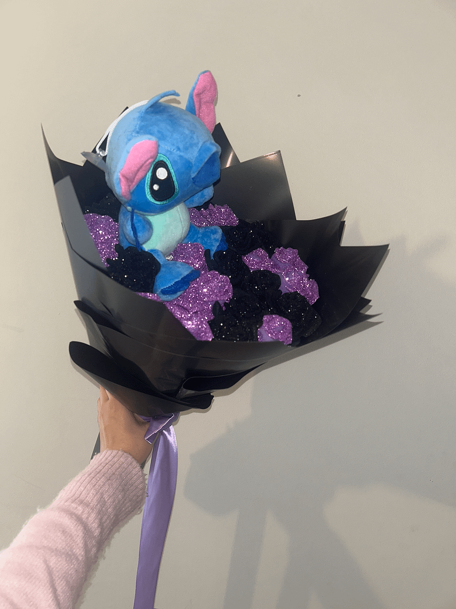 Purple & Black Glitter Bouquet product image (4)