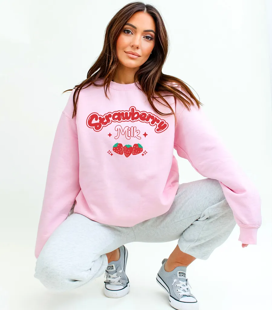 Strawberry milk sweater hot sale