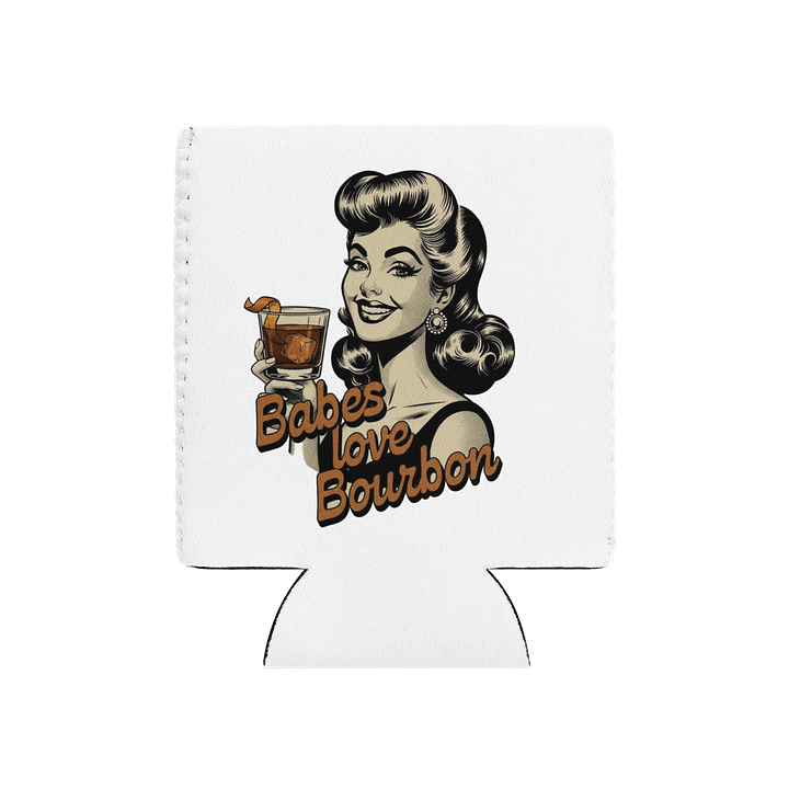 Babes Love Bourbon Coozie Can Cooler product image (1)