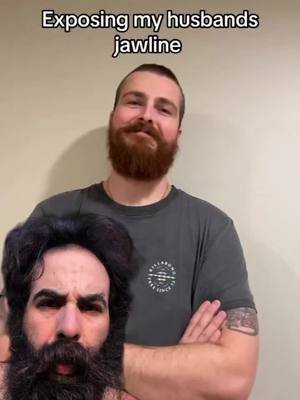 Exposing your husband's jawline seemed like a good idea initially but it turns out, it's not. #beardlaw 