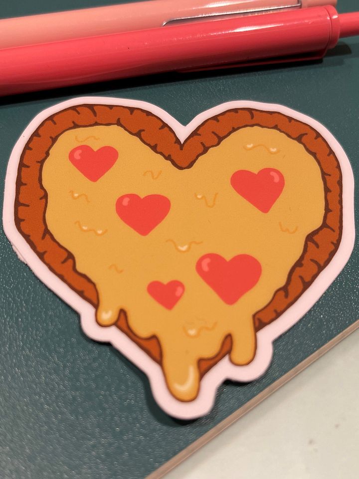 Pizza Heart Sticker product image (2)