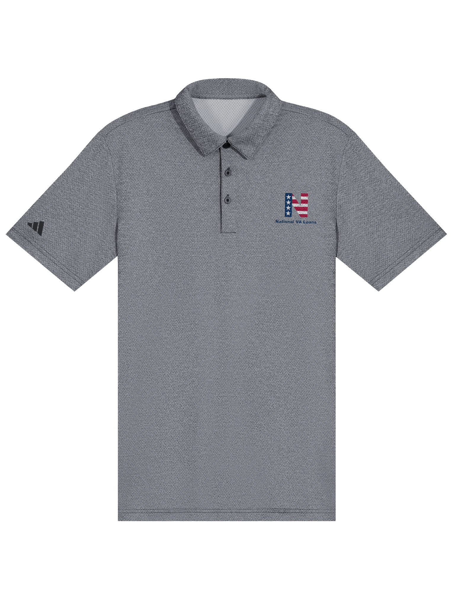 National VA Loans - Adidas Space-Dyed Polo Shirt product image (9)