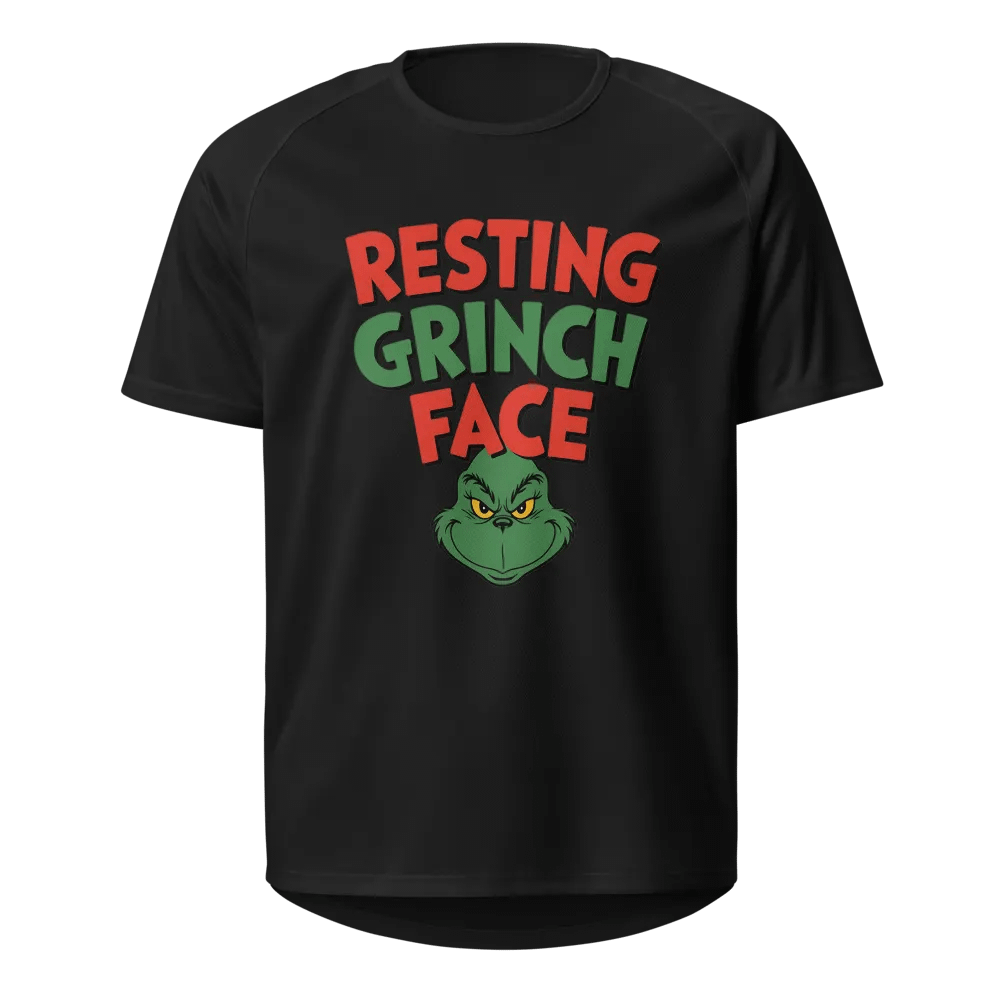 Resting Grinch Face Unisex Sports Jersey product image (1)