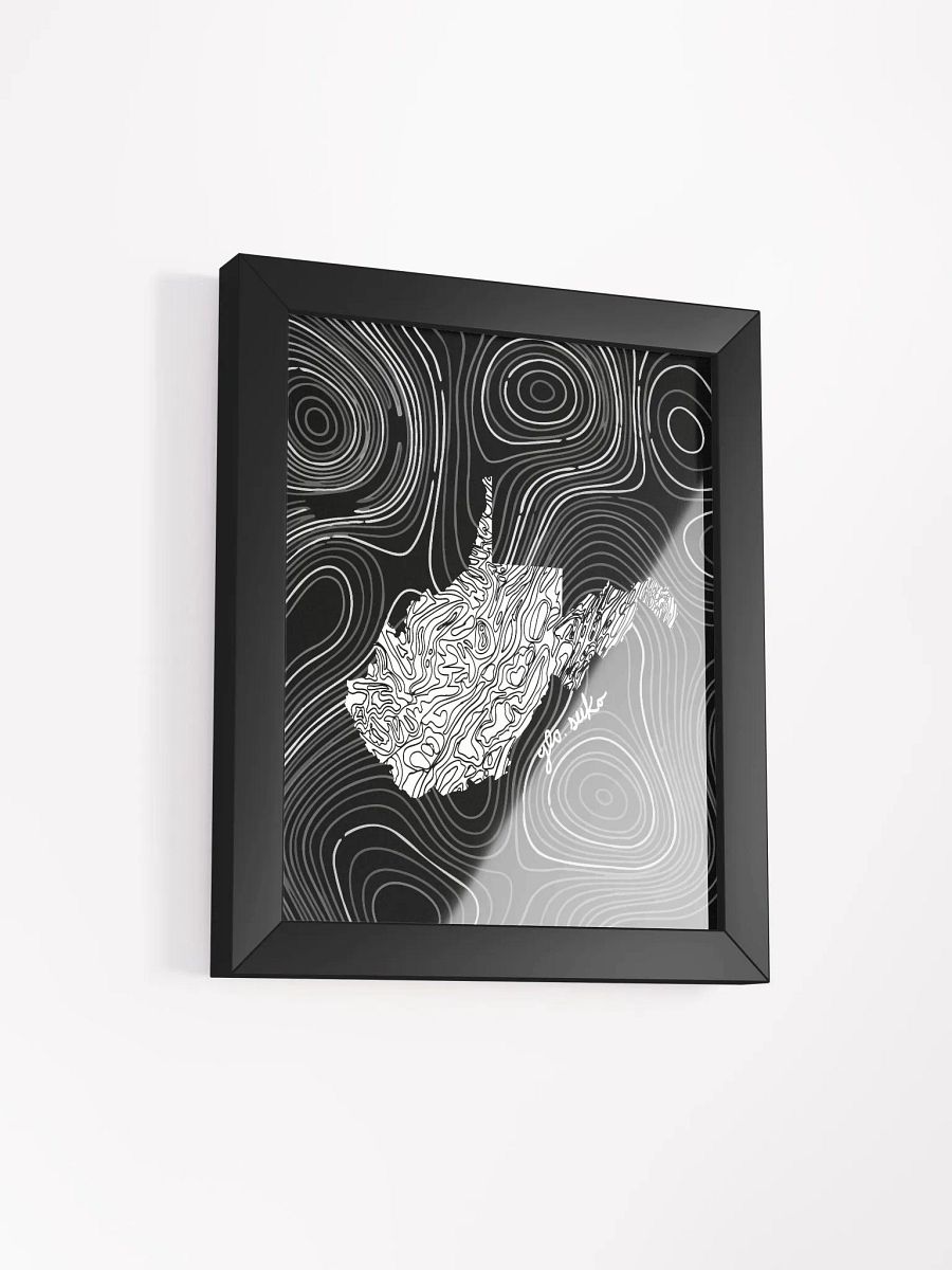 WV Topographical Map Framed Poster product image (6)