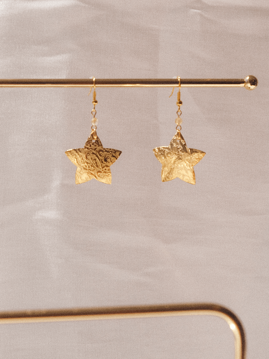 Golden star - Citrine earrings ⭐️ product image (2)