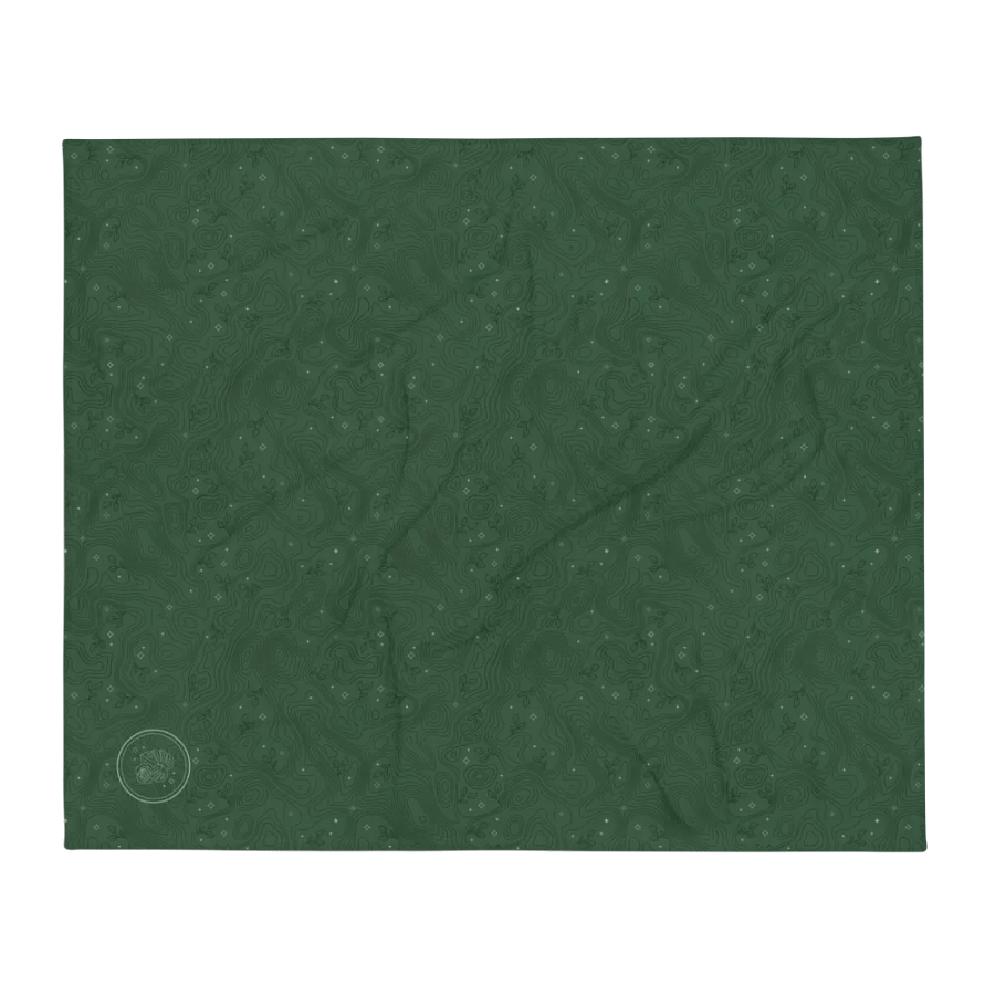 Thorne Topography Fleece Blanket (Light Green) product image (1)