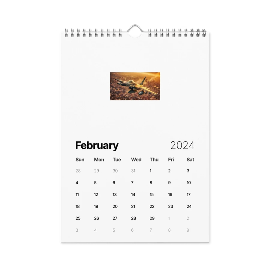 F-16: 2024 Wall Calendar product image (9)