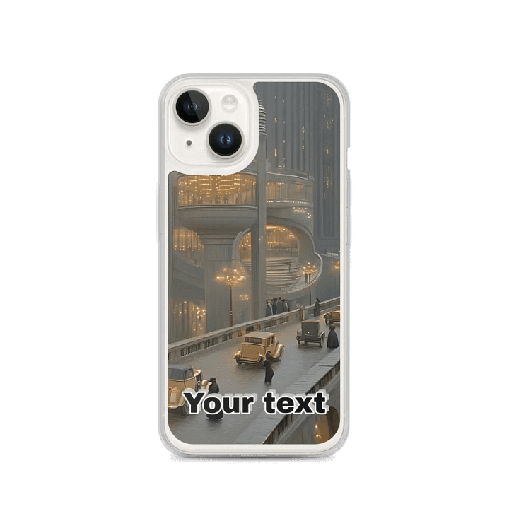 Retro-Futurism iPhone® MagSafe® Clear Case product image (4)