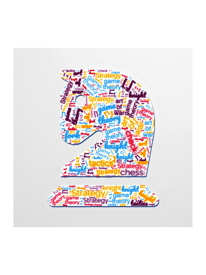 Knight's Strategy Word Cloud Stickers product image (1)