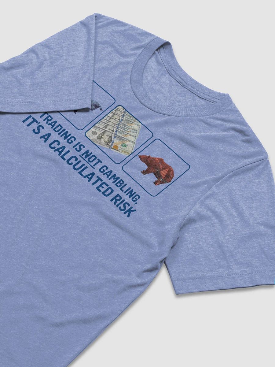 Trading is not gambling T Blue product image (4)