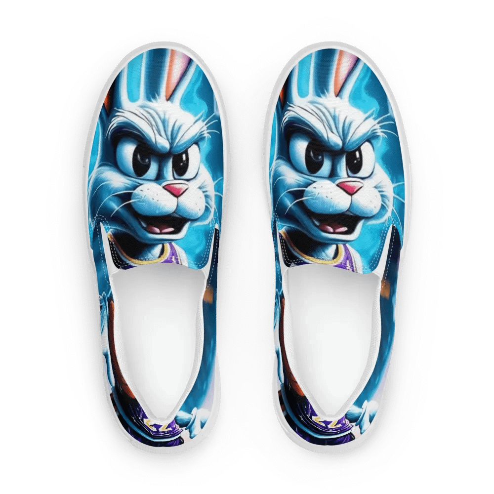 Lakers Bunny Men's Slip-Ons product image (1)