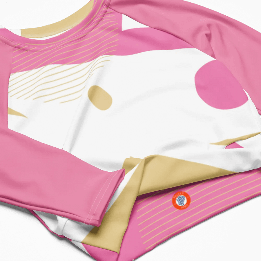 Golden Horizon Cropped Rash Guard product image (5)