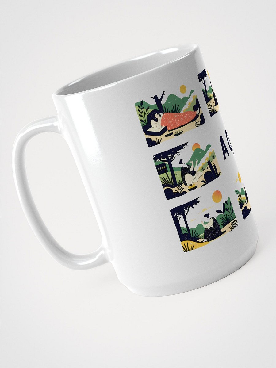Nature-Inspired Life Cycle Art | Harmonious Illustration Glossy Mug product image (3)