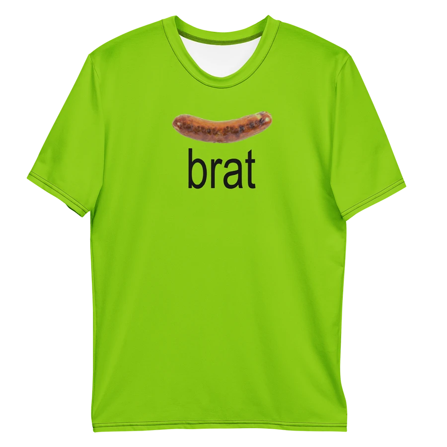 brat(wurst) lime green T-shirt product image (1)