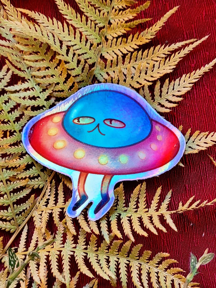 Holo UFO Sticker product image (1)