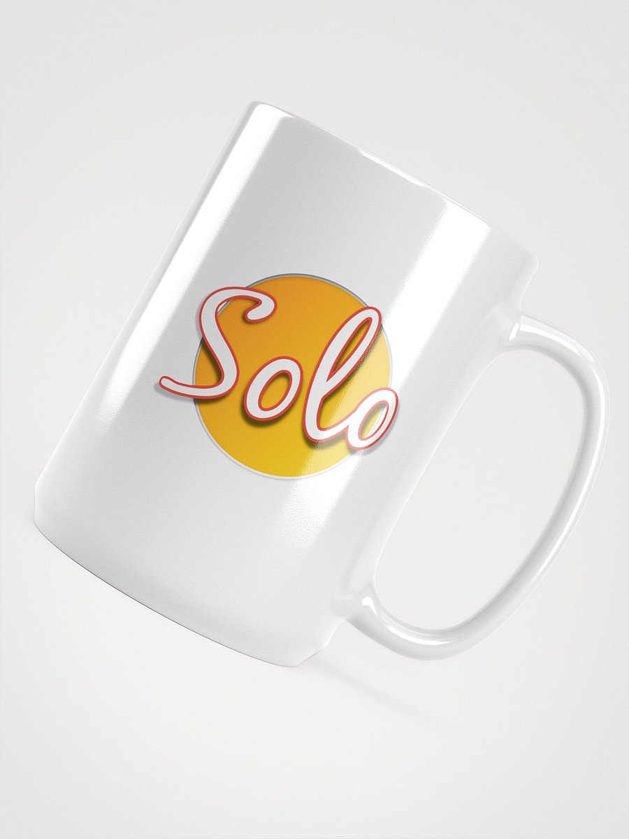 Solo Script White Glossy Mug product image (4)
