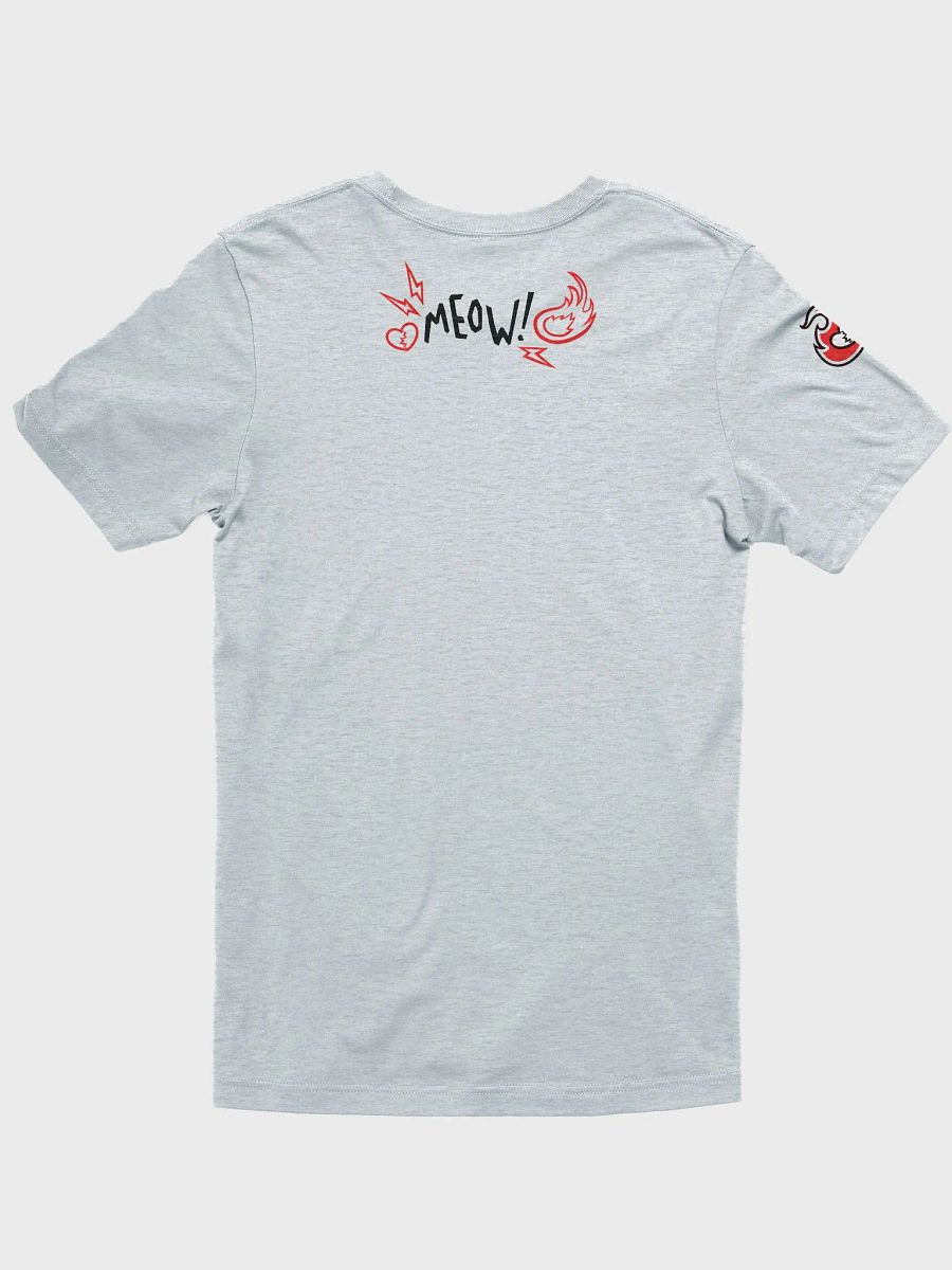 Heartbreaker Virtual Meow // T-Shirt - Black and Red - Light Mode product image (2)