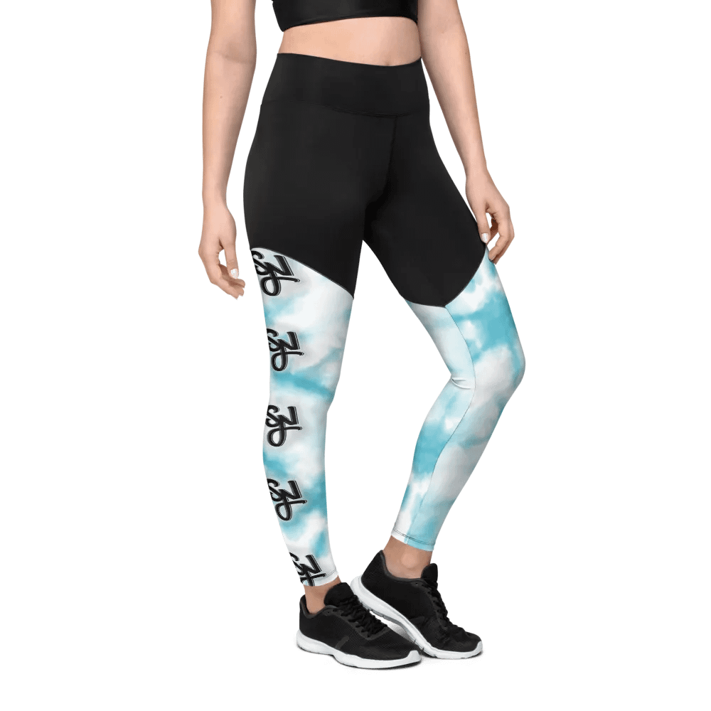 Syn Blue Tie Dye Leggings product image (8)