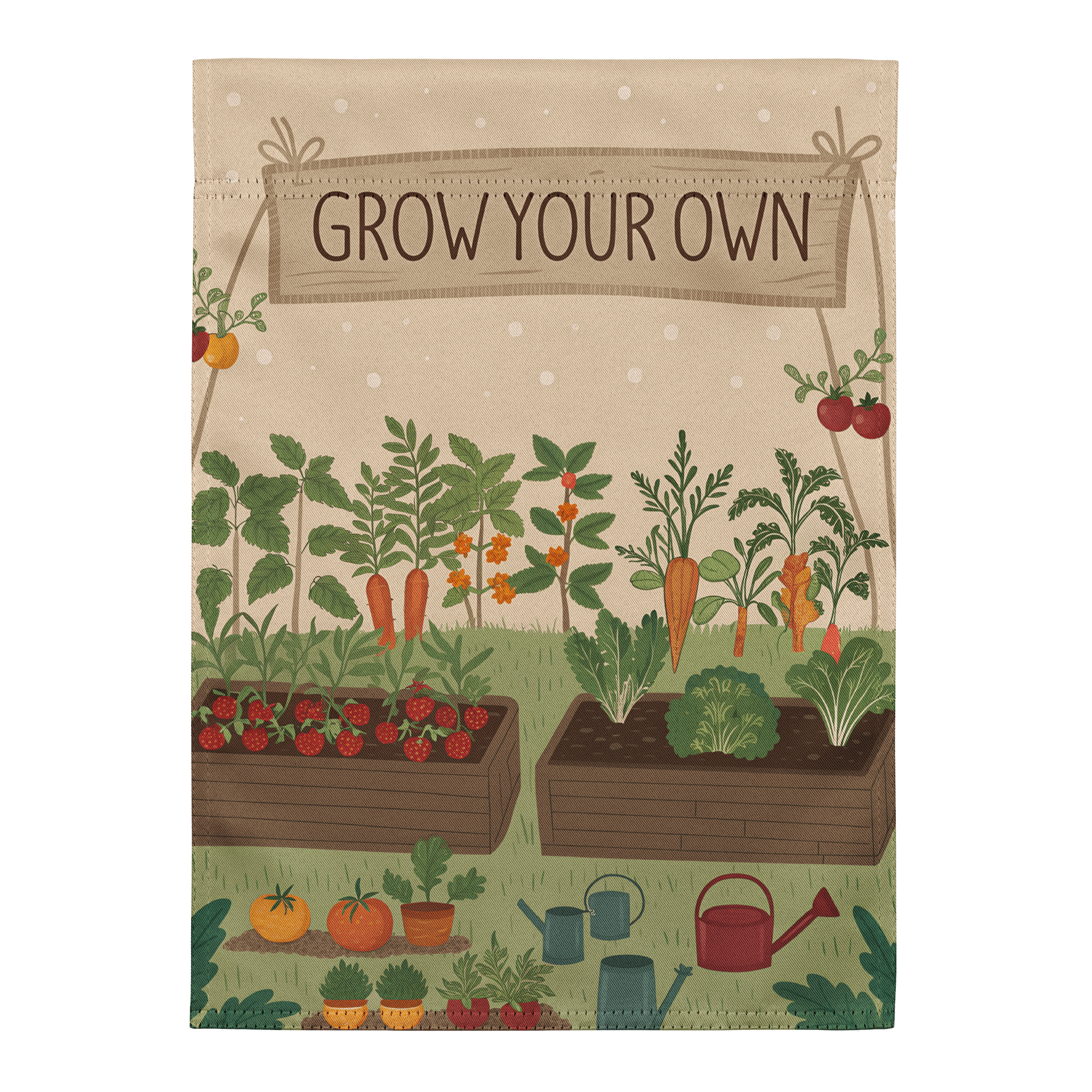 Grow Your Own Food Garden Flag product image (2)