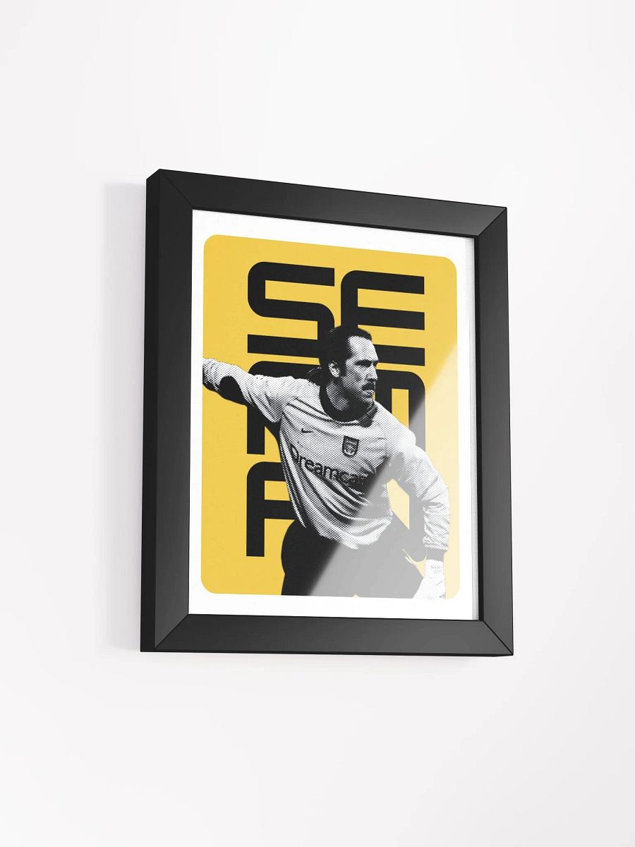 David Seaman BW Arsenal Name Art Framed Print product image (4)